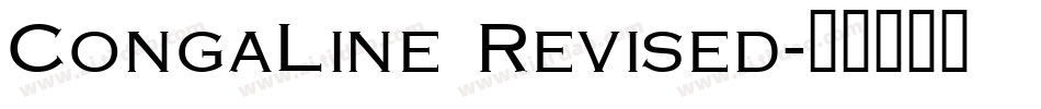 CongaLine Revised字体转换